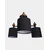 Opviq luster Neptun Wood 3, 3 × E27, crni