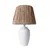 Opviq Stona lampa E27 Socket, Belo-Hrast