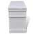 VIDAXL klop za predsobo z blazino (2 predala in 3 košare), bela