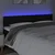 Vidaxl vidaXL Vzglavje postelje z LED diodo črno 180x5x78/88 cm blago