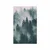 Plakat gore v meglici - 20x30 silver