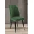 Hanah Home set trpezarijskih stolica Platinum 6 kom, kaki zelena tkanina Jerry, crne metalne noge