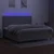Vidaxl Box spring postelja z vzmetnico LED sv. siva 200x200 cm blago