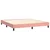 Vidaxl Box spring postelja z vzmetnico roza 180x200 cm žamet