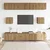 6-dijelni set TV ormarića montiran na zid Artisan Oak