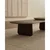 Temno rjava klubska mizica iz masivnega hrasta 64x146 cm Pirita – Kave Home