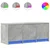 TV ormarić s LED svjetlima boja betona 97x34x40 cm drveni