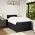 Box spring krevet s madracem crni 120 x 200 cm baršunasti