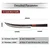 Damaskasti kuhinjski nož AO-37382 - Kiritsuke / Smeđa KP37382