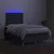 Vidaxl Box spring postelja z vzmetnico LED temno siva 120x200 cm blago