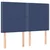 Vidaxl Box spring postelja z vzmetnico modra 140x200 cm blago