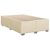 VIDAXL Box spring postelja z vzmetnico krem 90x190 cm blago