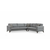ATELIER DEL SOFA Ugaona garnitura Kristal 3+Corner+2 Light Grey