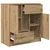 Komoda s ladicama i vratima artisan hrast 70,5x34x74,5 cm