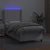 VIDAXL Box spring postelja z vzmetnico LED bel 90x190 cm umetno usnje