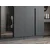 Hanah Home ormar sa reflektujućim staklom Nisa 20600, 360 cm, antracit