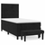 VIDAXL Box spring postelja z vzmetnico črn 90x190 cm žamet