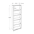Hanah Home Polica za knjige Ktp-350-Ss-1, 64x182x26 cm, Braon