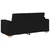 vidaXL Dvosed črne barve 180x77x82 cm blago