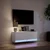 Zidni TV ormarić s LED svjetlima bijeli 100 x 31 x 38 cm