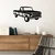 Wallity Zidna dekoracija FORD F-250 Ranger Pickup, 60 x 33 cm, Crna