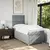 Box spring postelja z vzmetnico svetlo siva 80x200 cm blago