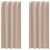 Zavjese za blackout s prstenovima 2 pcs Sivo-smeđa 225 x 140 cm