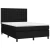 Vidaxl Box spring posteljni z vzmetnico črn 140x190 cm blago