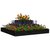 Sadilica crna 80 x 80 x 27 cm od masivne borovine