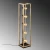 Opviq Podna lampa Kafes 13745, 21 x 21 x 102 cm, 250 cm Kabl, E27, Zlatne boje