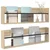 Polica za časopise Zidne 2 pcs Sonoma hrast 100 x 12 x 30 cm