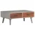 shumee Klubska mizica siva 100x60x40 cm trden mangov les