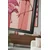 WallXpert uramljena slika na platnu Huhu3115, jato flamingosa na crveno-roze prugastoj pozadini, 50 x 70 cm