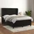 Vidaxl Box spring postelja z vzmetnico črna 140x200 cm žamet