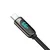 BASEUS Kabel za zaslon, hitro polnjenje in prenos podatkov USB-A – USB-C 66 W, 1 m – črn