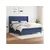 Den Box spring postelja z vzmetnico modra 180x200 cm blago