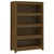 shumee vidaXL Knjižna omara medeno rjava 80x35x126 cm borov les