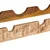Stalak za vino Smeđa 100 x 45 x 33 cm Čvrsto Grubo Drvo Manga
