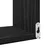 Polica na zidu s policom 2 pcs Crni hrast 40 x 40 x 49,5 cm