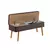 Hanah Home Klupa Vina 0701, 90x39x40 cm, Braon