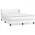 VIDAXL Box spring postelja z vzmetnico bel 140x190 cm umetno usnje