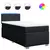 VIDAXL Box spring postelja z vzmetnico črna 100x200 cm blago