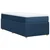 Vidaxl Box spring postelja z vzmetnico modra 100x200 cm blago