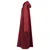Deka majica s kapuljačom Bordeaux Crvena m Flanel