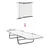 Sklopiva ležaljka za sunčanje 2 pcs Krema 182 x 55 x 85,5 cm