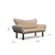 Atelier del Sofa Dvosed na razvlačenje Chatto 140x70x65cm Krem