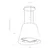 Elica JUNO IX/F/50 Ostrvski aspirator, 205W, Sivi