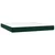 vidaXL Box spring postelja z vzmetnico temno zelena 160x200 cm žamet