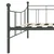Vidaxl Posteljni okvir za dnevno posteljo siv kovinski 90x200 cm