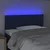 Vidaxl LED posteljno vzglavje modro 80x5x78/88 cm blago